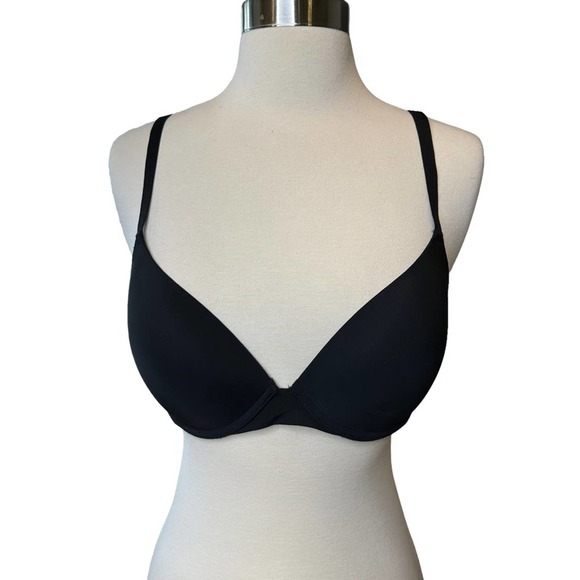 Natori Bra Womens Push Up Padded Wired Adjustable Straps Black 32 D - Picture 1 of 6
